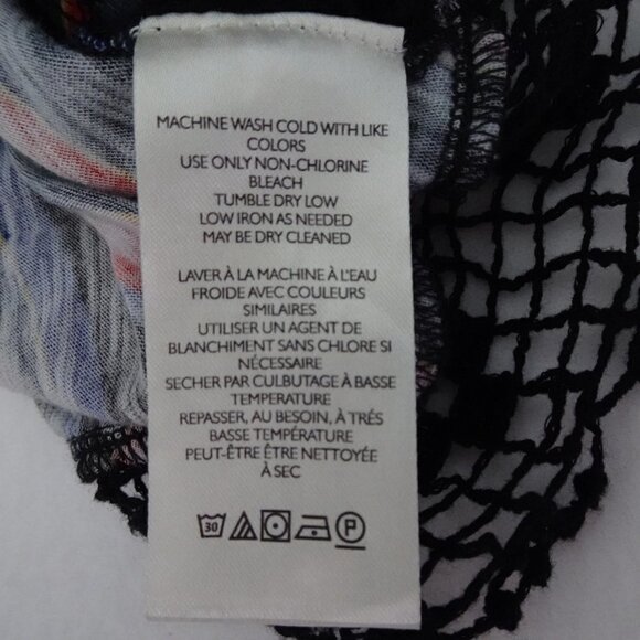 Free People Crop Top Size XS Aruba Crochet Multicolor Striped Style OB1522759 - Picture 13 of 14